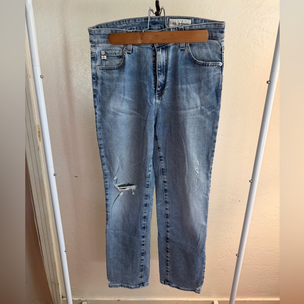 AG High Straight Rise Jeans
